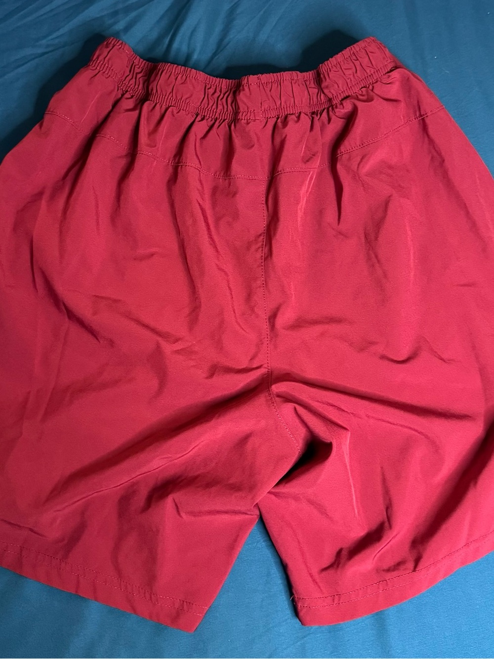 Athletic Works Women's Elastic Waist Red Athletic Shorts
